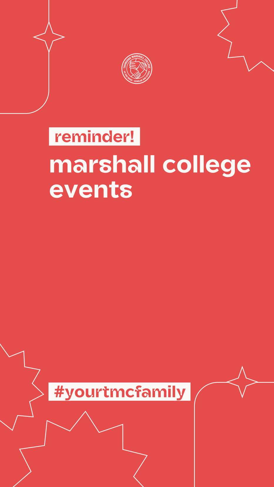 College Events Story Template