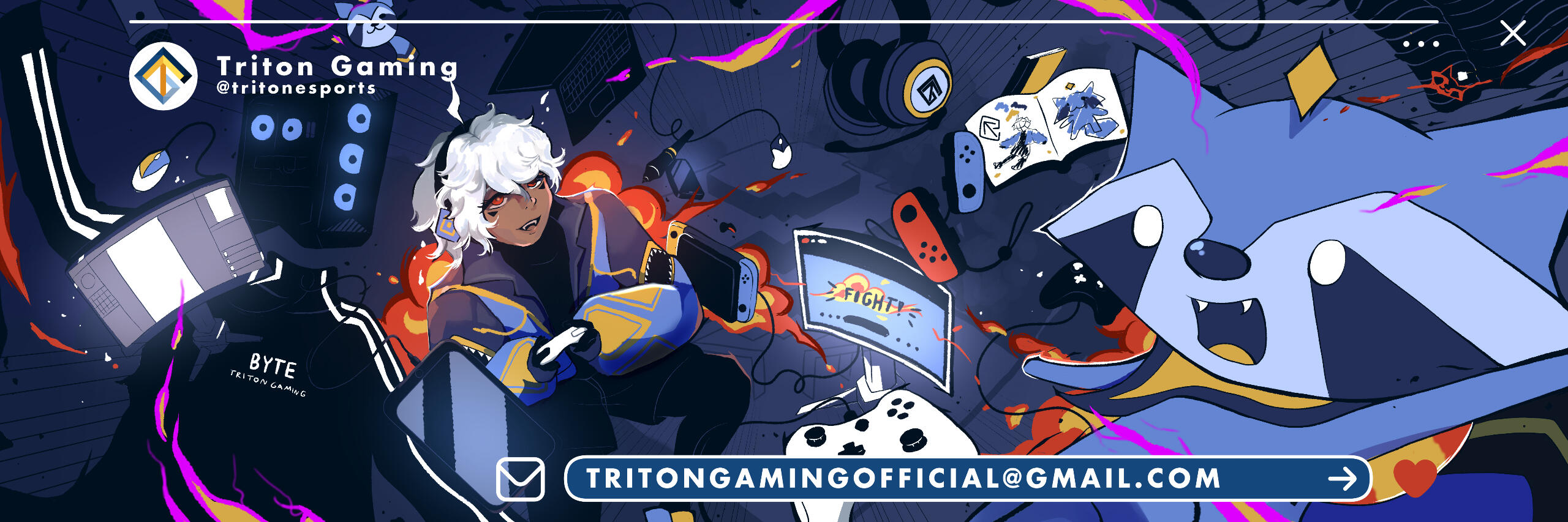 triton gaming twitter banner