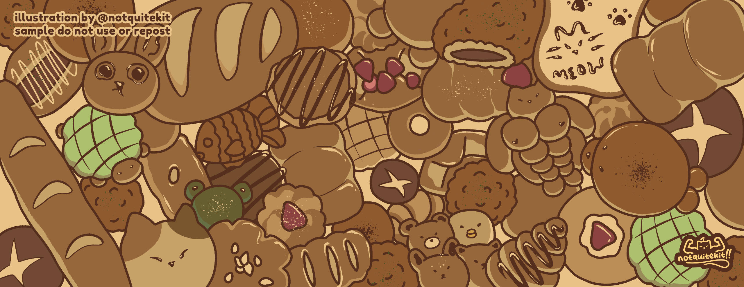 bread deskmat design