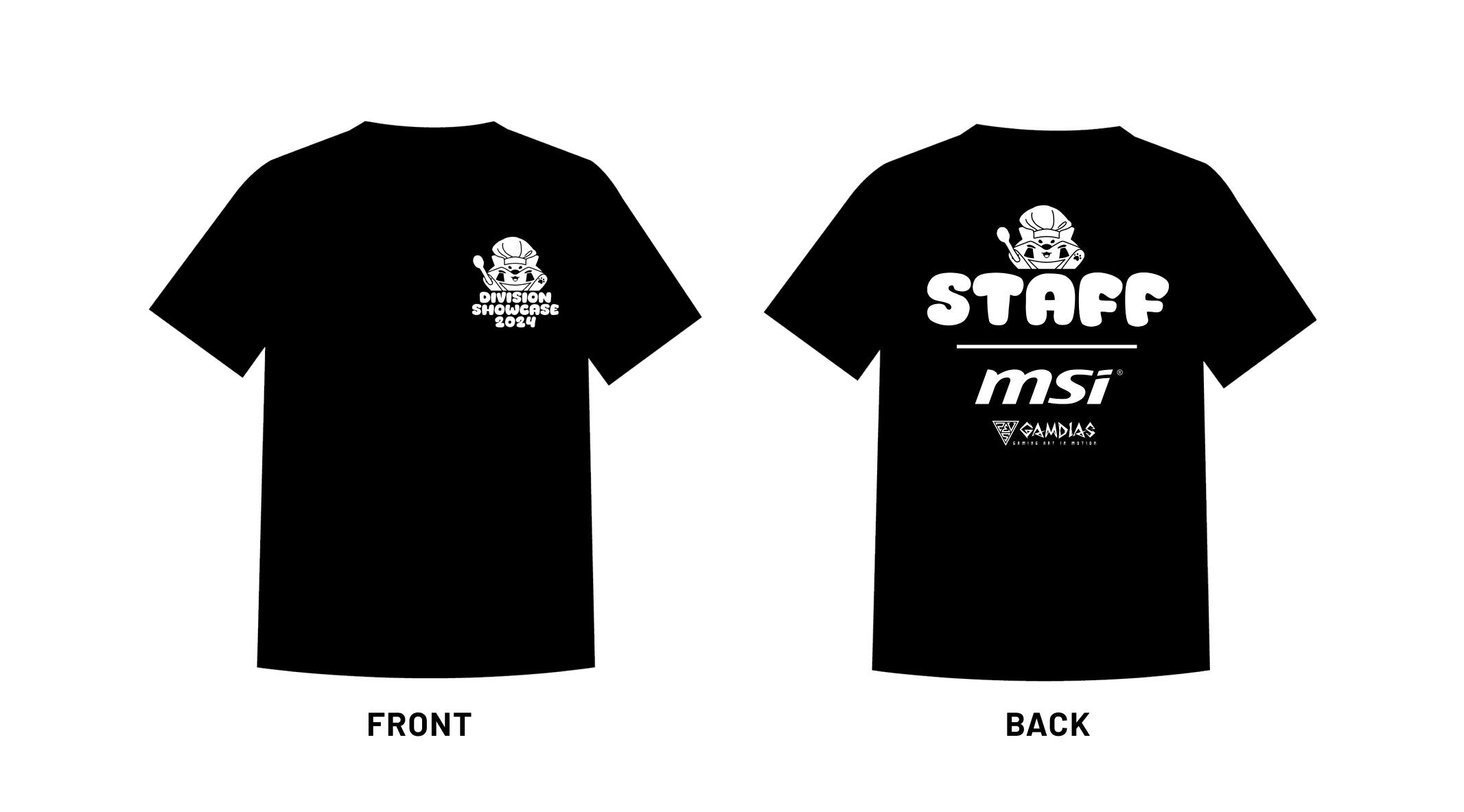 division showcase 2024 staff shirt