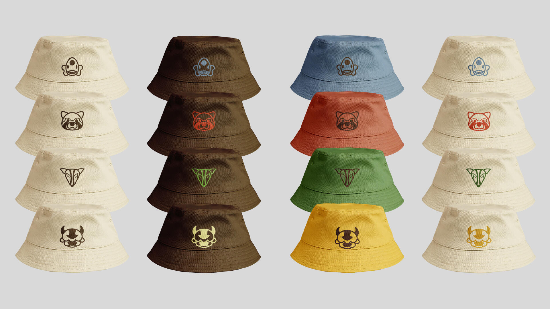 welcome week bucket hats